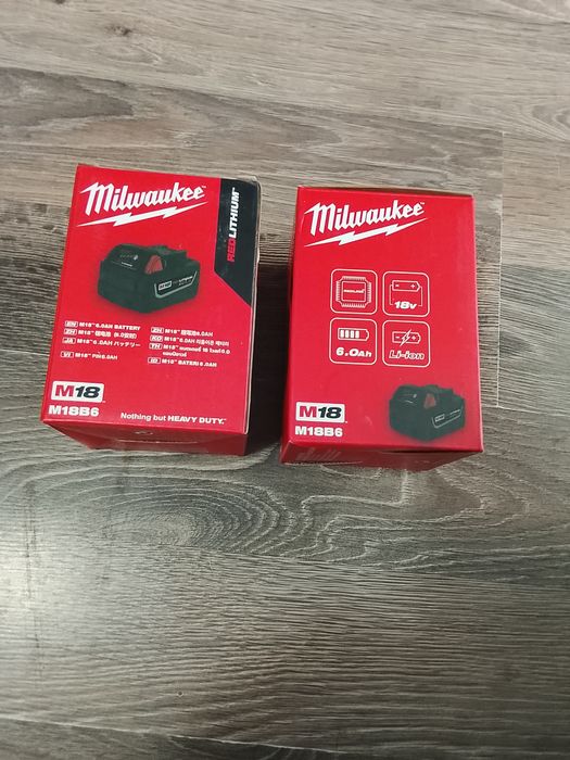 2 buc baterii Milwaukee de 6 a