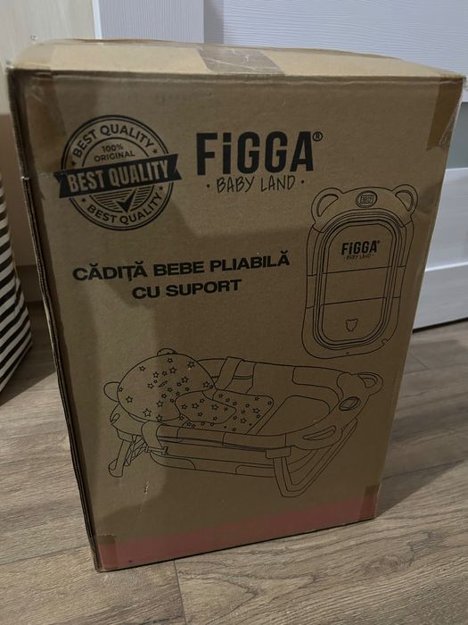 Vând cădiță pliabilă cu suport