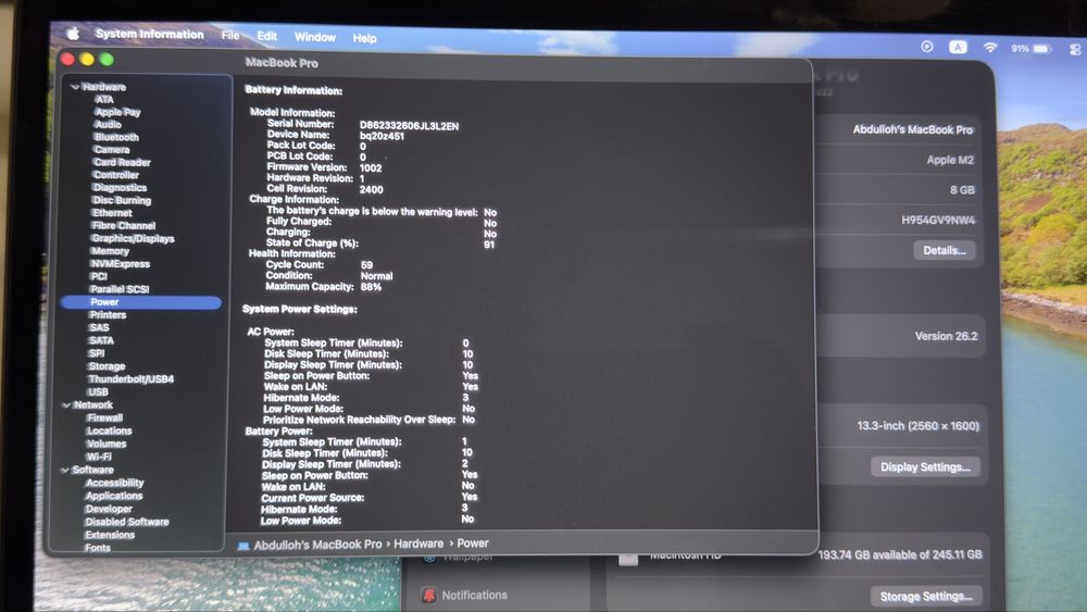 MacBook M2 pro 8/256  ideal