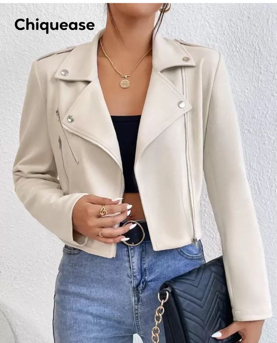 Велурено бежово яке