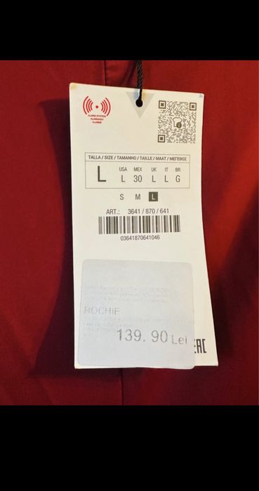 Rochie Rosie Noua - ZARA (long Godet dress)
