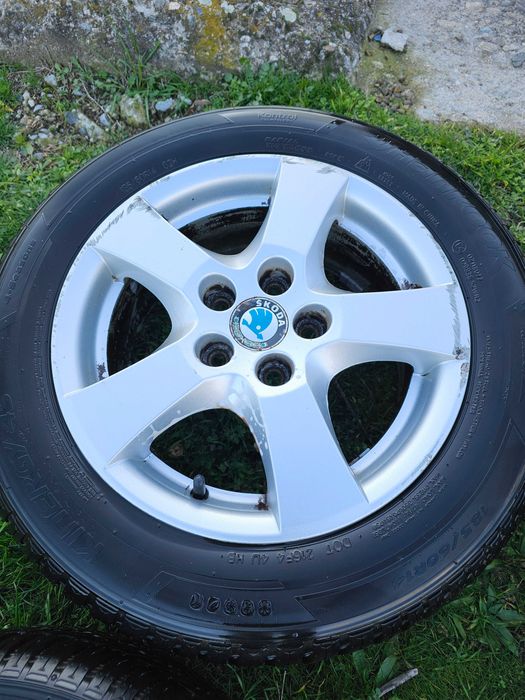 Лети джанти 14 цола за шкода фабия всесезонни гуми 185 60 14