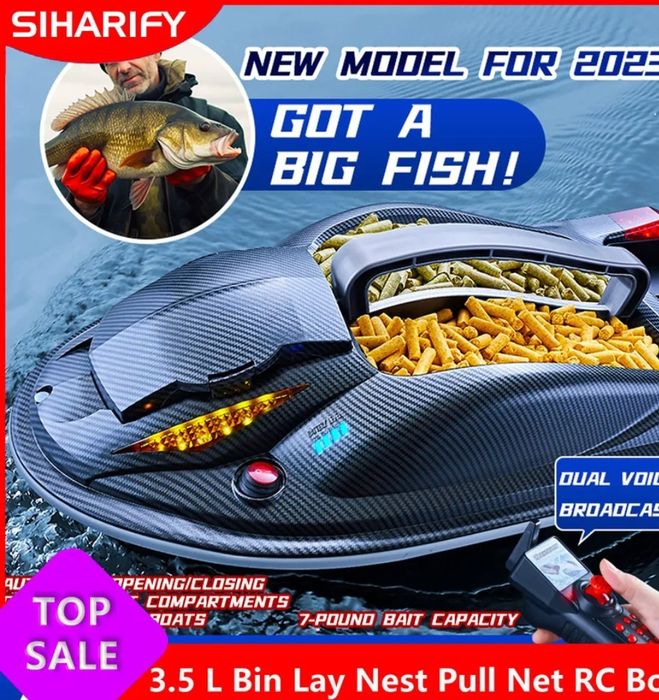 Нов модел  лодка за захранка HJ 817 с круиз контрол