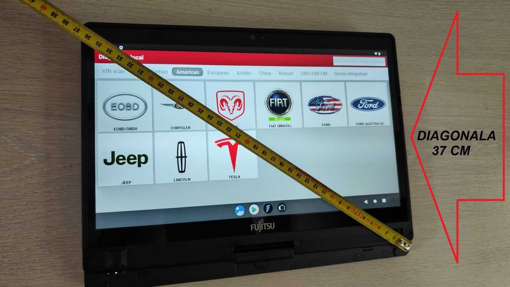 Laptop Tableta Auto Touchscreen DUAL-BOOT: Android + Windows Fujitsu