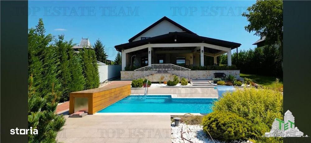 Vila cu deschidere la lac, piscina, garaj inchis - Branesti, Ilfov
