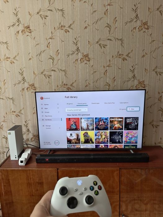 Xbox series s, телевизор xiaomi a pro 2025, саундбар