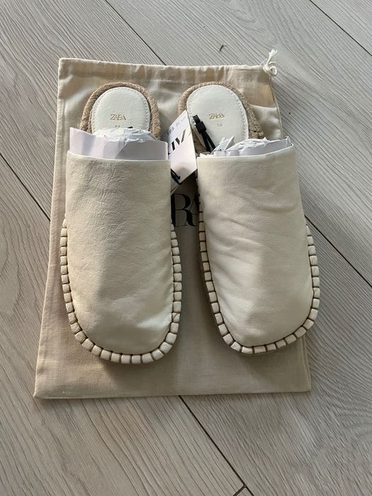 Espadrile /Saboti din piele Zara