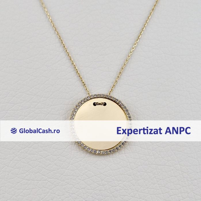 Lant cu pandantiv din aur de 14k, 2.98g | GlobalCash.ro #MI127182