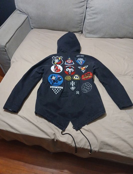 Мъжко яке REASON BRAND Affiliated Fishtail Parka в черно размер XL