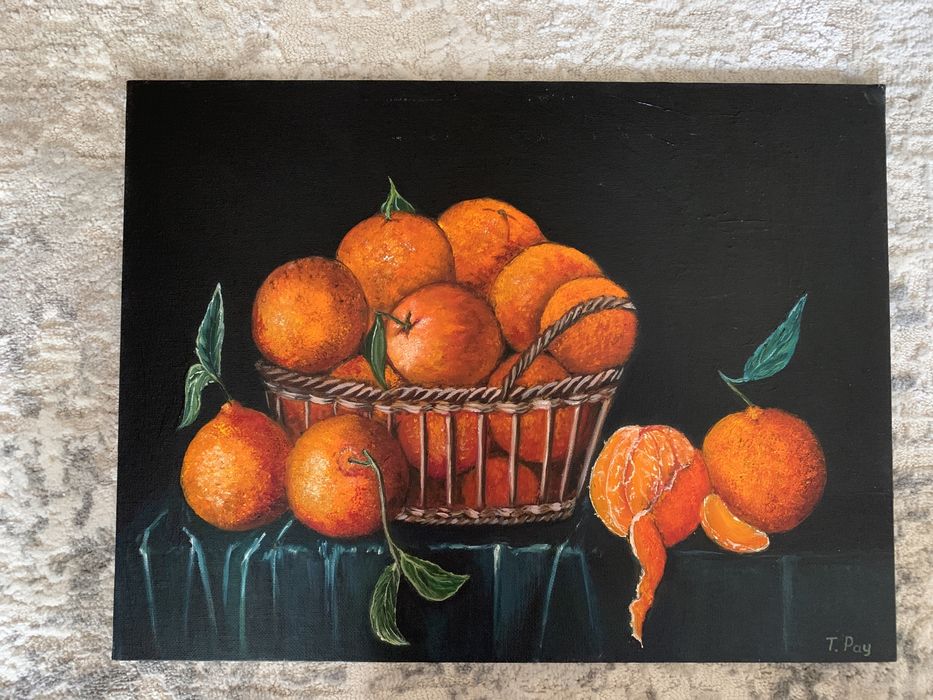 Картина маслом Мандарины