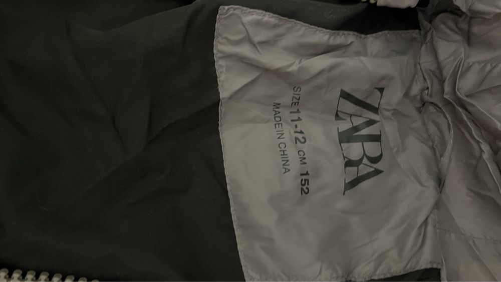 Пуховое пальто Zara для девочек 11-12 лет