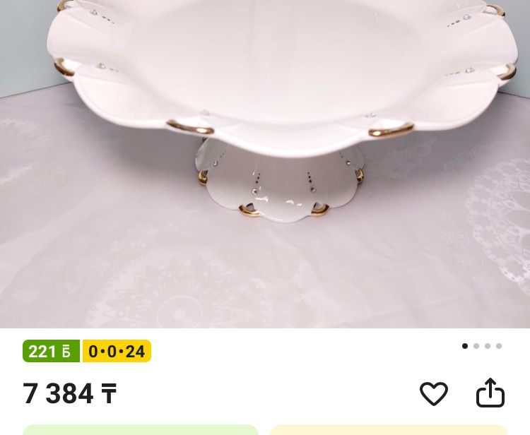 Продается тортовница капля 2 шт за 10тыс