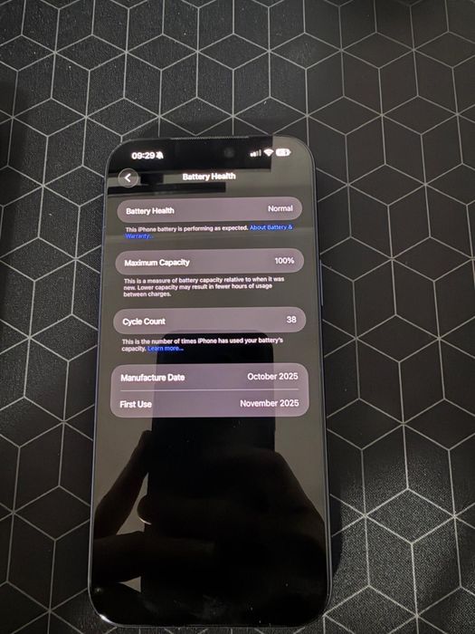 Iphone 17 PM 256 GB Blue 100% Battery Health