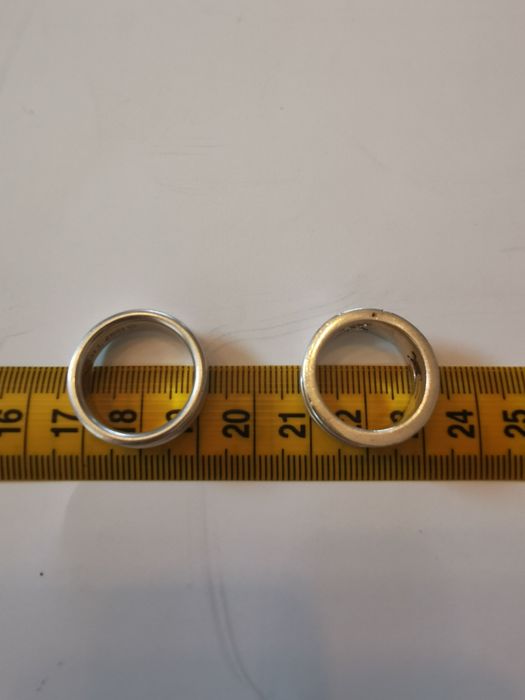 Inel,verighete Tiffany argint