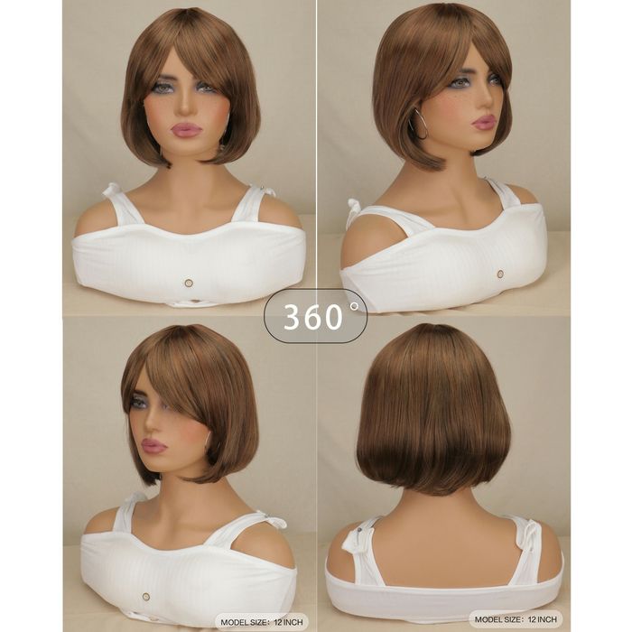 Дамска перука - светло кафява 
материал - синтетика
тип коса - права к