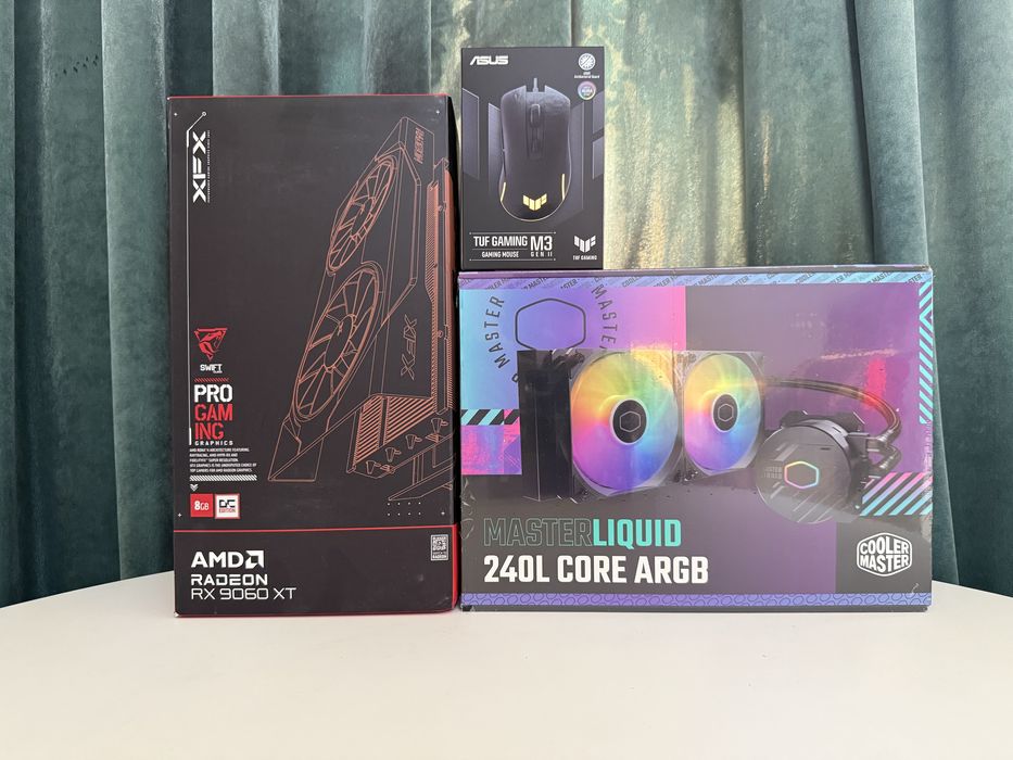 XFX RX 9060XT Pro 8Gb | Cooler Master 240mm | Asus TUF M3