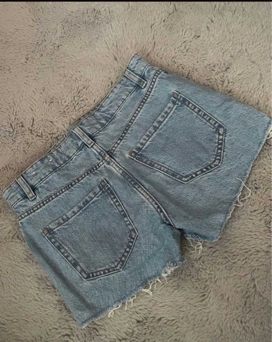 Pantaloni/Blugi scurti, noi, XXS/XS, mom, talie medie