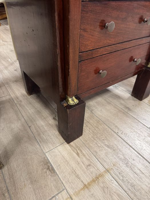 Saptamanal biedermeier din lemn masiv si elemente bronz