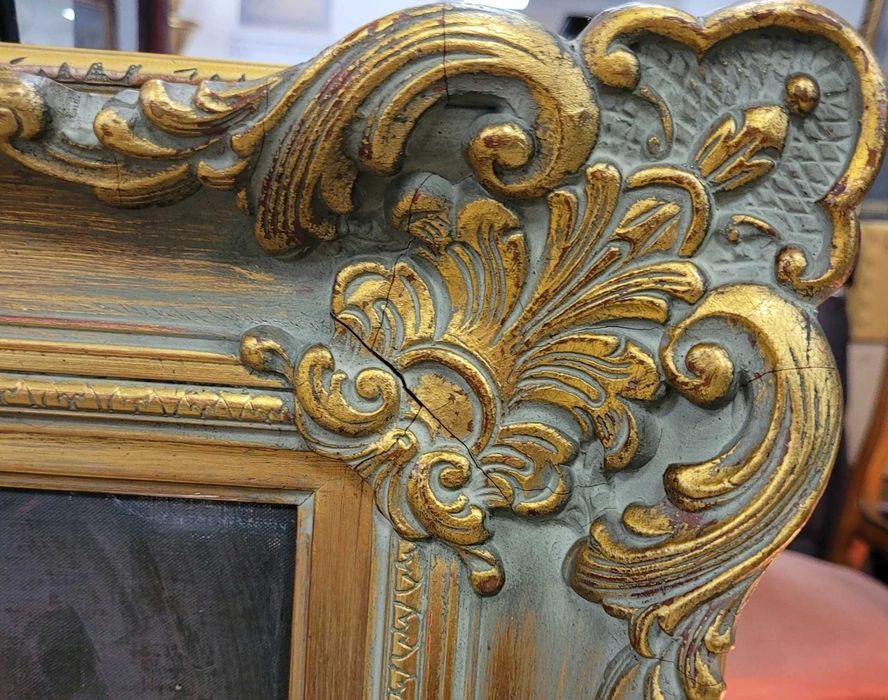 Pictură pe pânză- Portret de Băiat cu Vioară și Tamburină