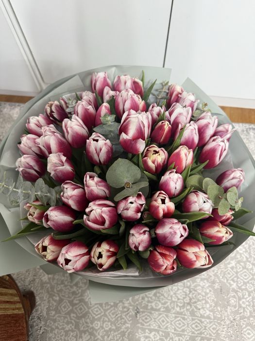Букет тюлпанов свежие