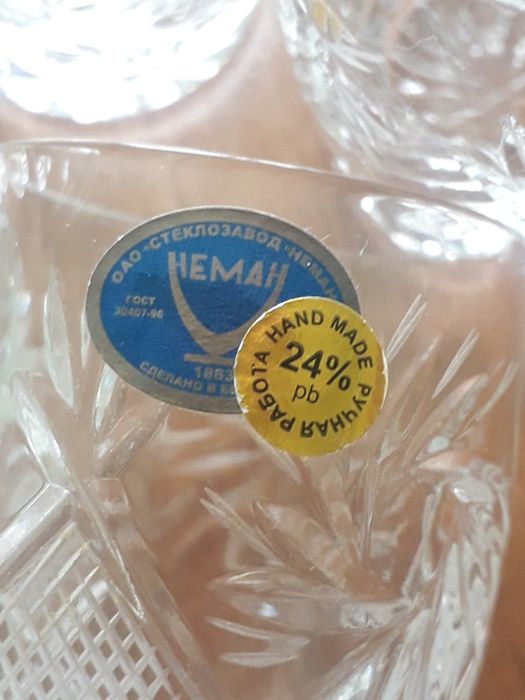 Графин хрусталь 0,5 литра с рюмками