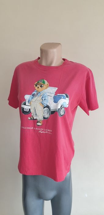 POLO Ralph Lauren Bear Cotton Size M НОВО! ОРИГИНАЛ! Дамска Тениска!