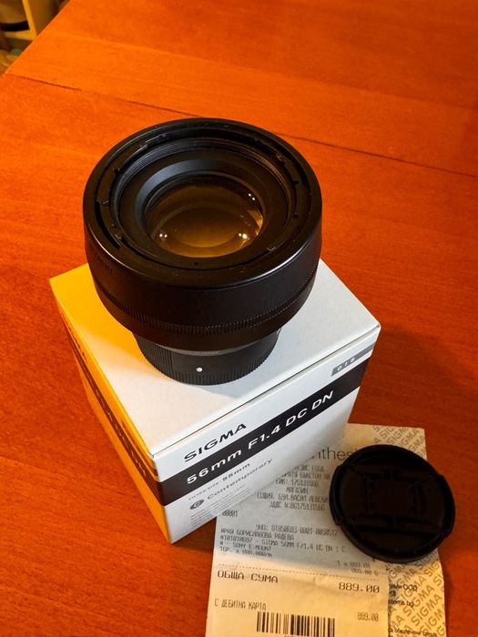 Sigma 56mm 1.4 за Sony e mount