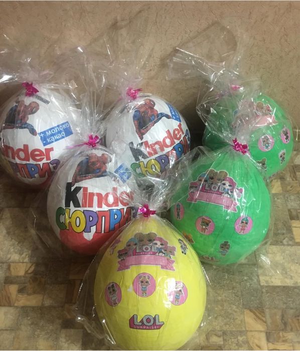 Мега киндер сюрприз каробка