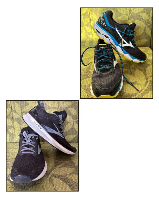 Маратонки Brooks и Mezuno