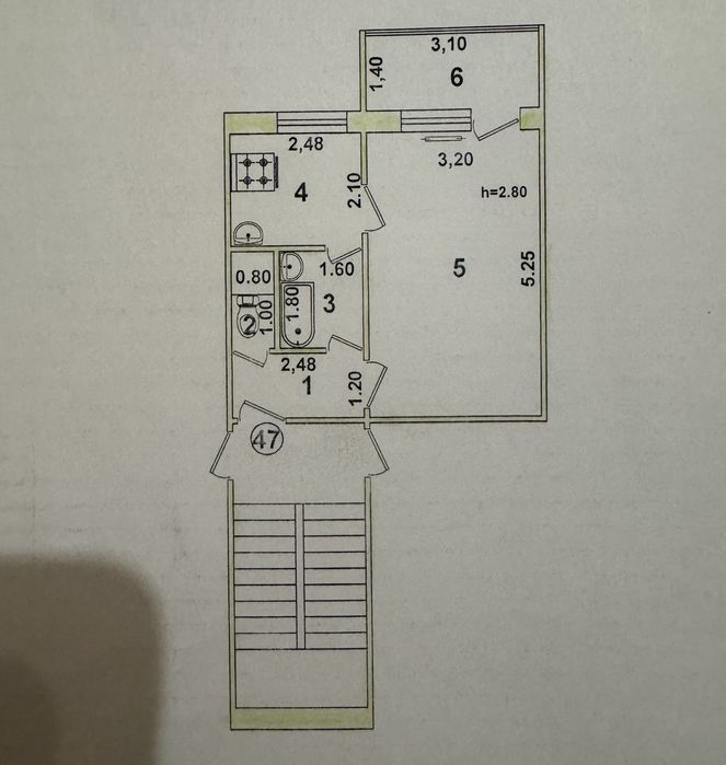 Продаётся квартира 10квартала Чиланзар 1в2/4/4