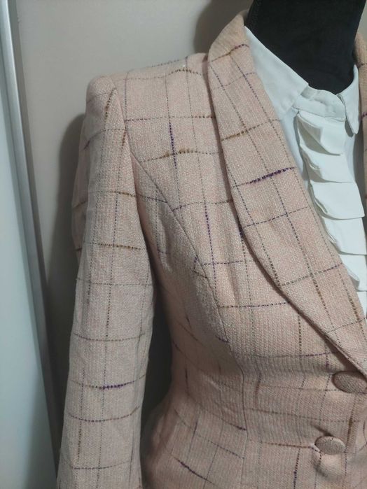 Palton/ sacou gros office roz