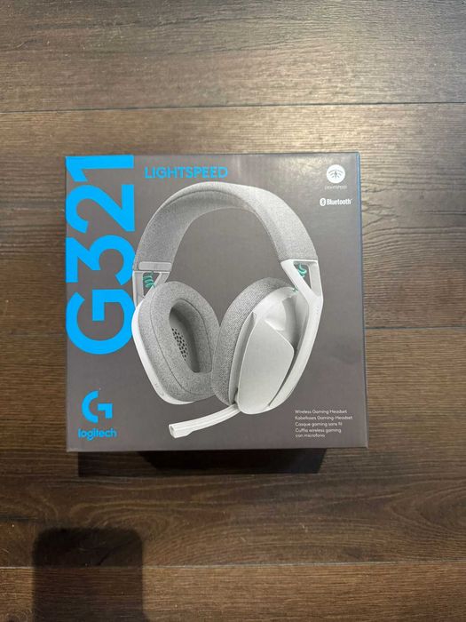 Casti Gaming cu fir G321, Alb