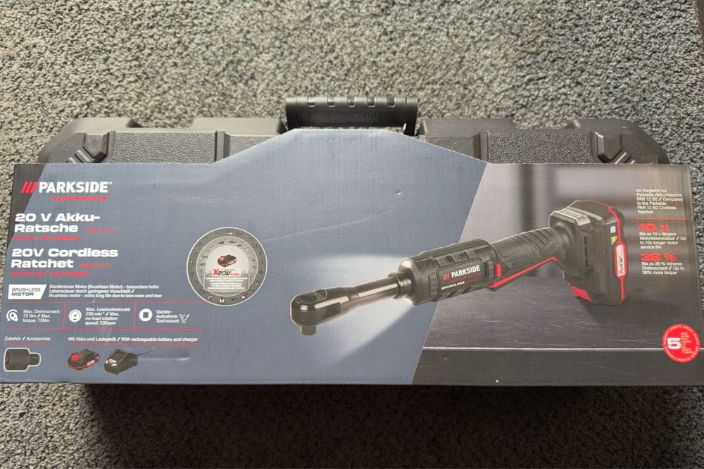 Cheie cu clichet pe acumulator 20v75Nm  Parkside Performance