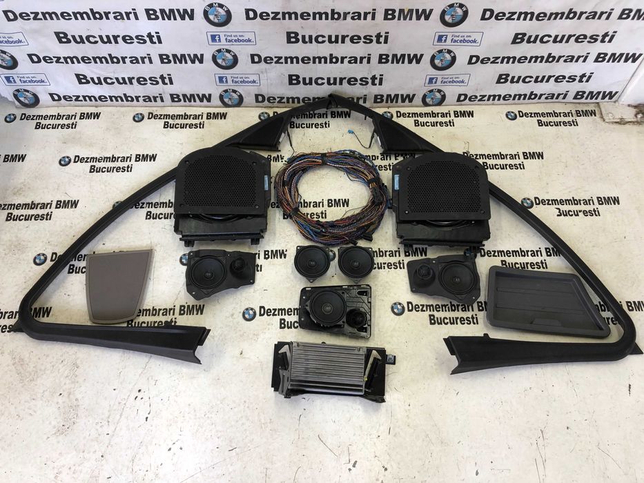 Sistem audio Hi Fi complet amplificator,boxe,instalatie BMW F01