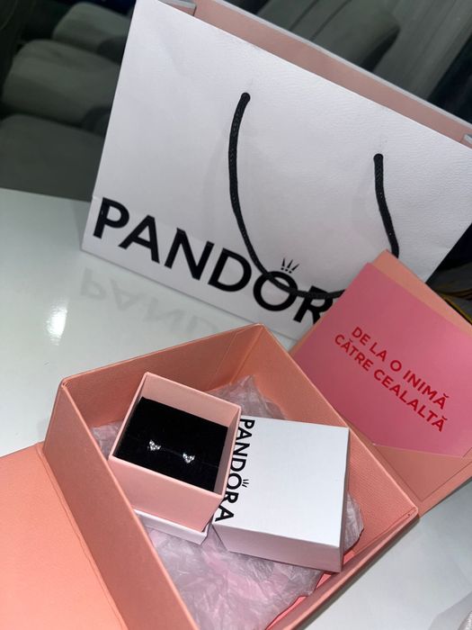 Cercei Originali Pandora Inimioara Argint