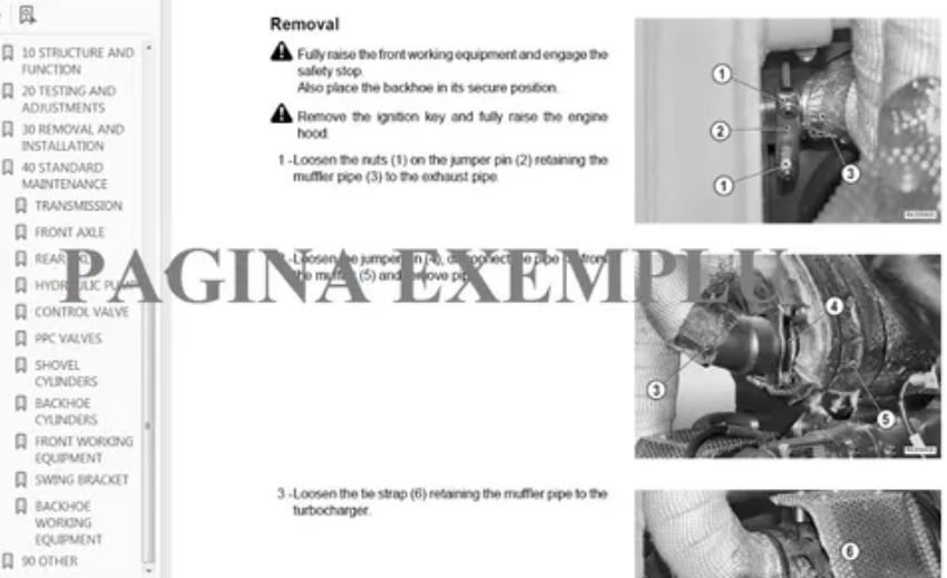 Manuale Service CASE 1150K 1150M 1450B 1455B 1550 1650K Excavator