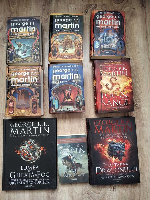 George R R Martin – seria Lumea de gheata si foc (9 titluri hardcover)