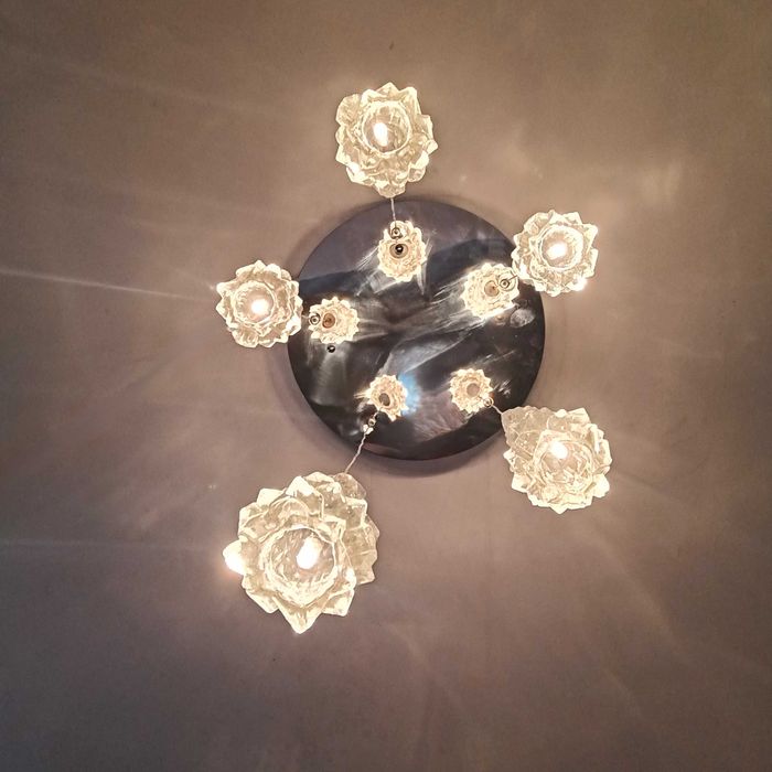 Lustra candelabru MASSIVE, Mid-Century Postmodern, vintage