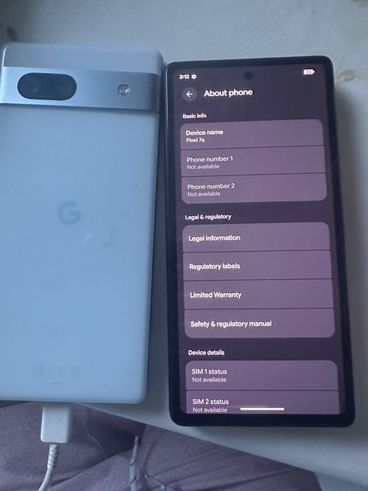 pixel 7a /128  liber retea necesita baterii 2 buc