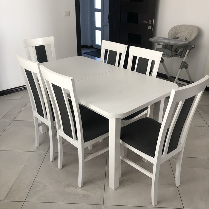 Masa+6 scaune de lemn masiv