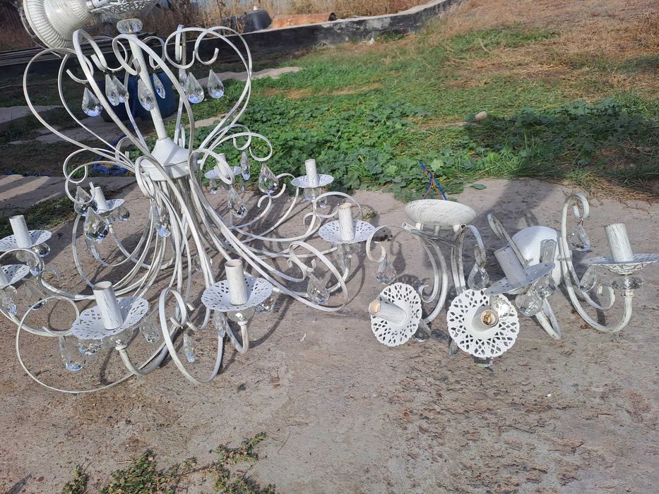 Люстра и бра б/у