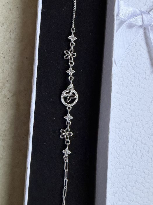 Комплект гривна и обеци пеперуди + подарък