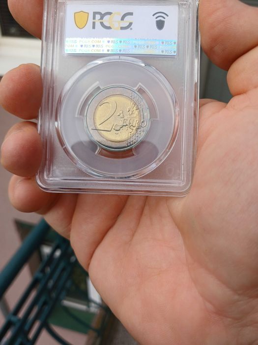 2 евро"грейс кели"2007 г,.Малта,3000евро MS66