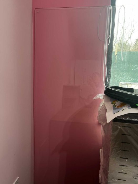 Душ параван за баня с черна рамка