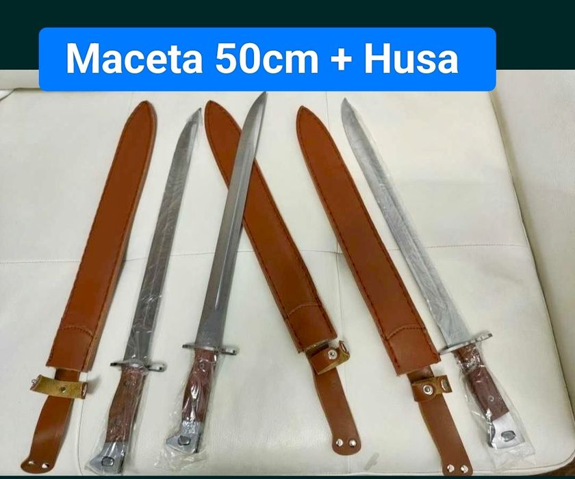 Cuțit Vânătoare 50 cm / model AK47 + husa piele