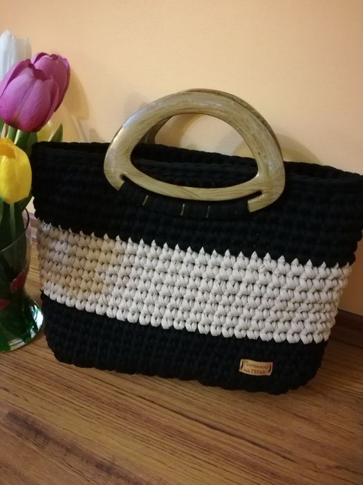 Плетена дамска чанта!