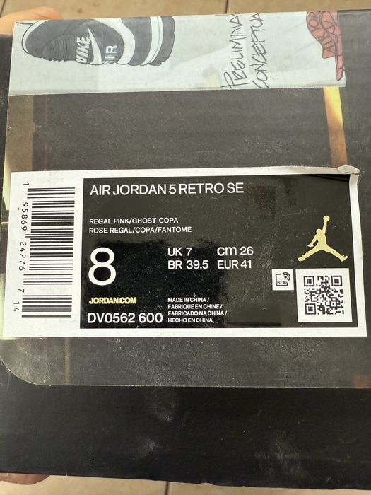 Jordan 5 Regal Pink Original