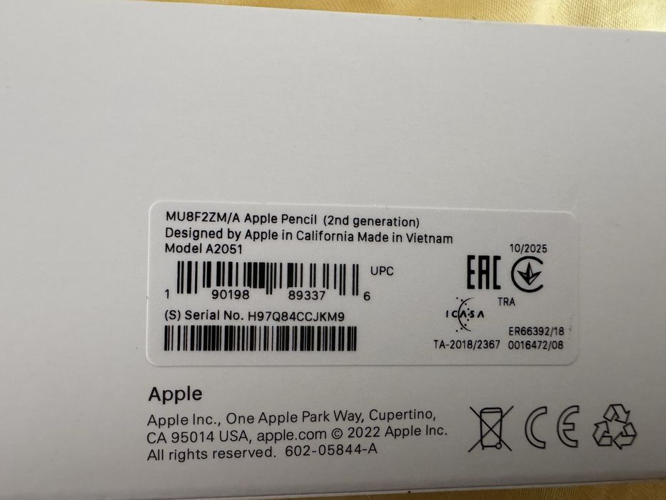 Продам стилус Apple Pencil