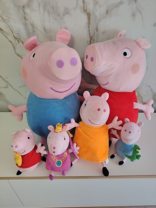 Lot familie peppa pig geroge mămică 6 bucăți din plus 20 50 cm