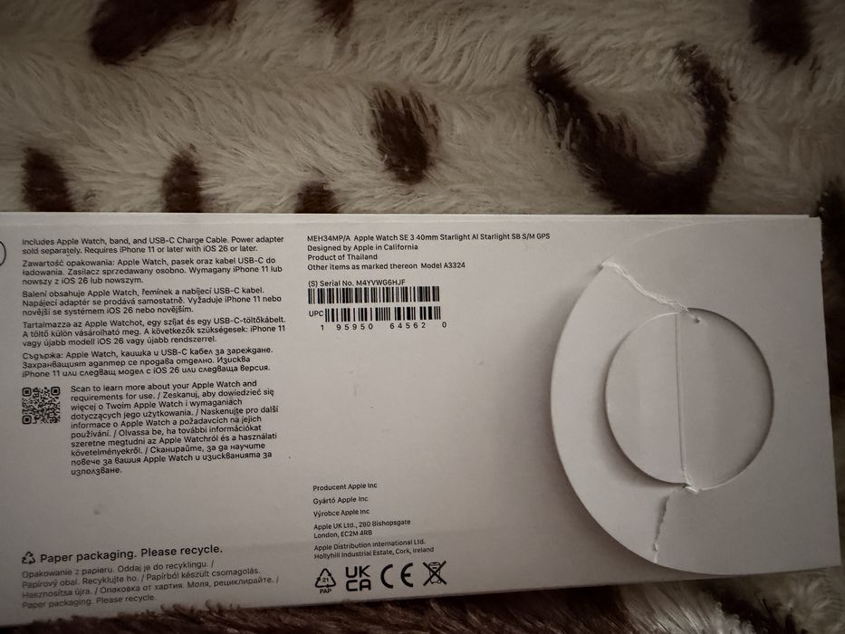 Apple watch SE3 Starlight 40mm